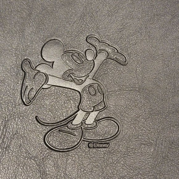 Leeds Mickey Mouse Black Carry Binder Briefcase School Work Retractable Handle - Picture 9 of 13